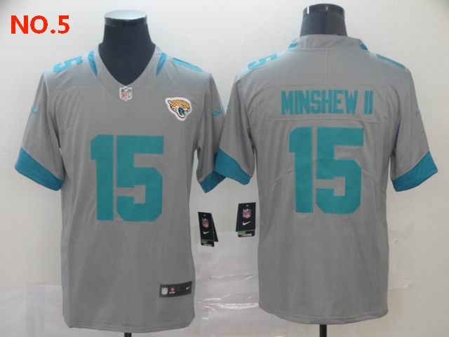 Men's Jacksonville Jaguars 15 Gardner Minshew II Jersey NO.5;